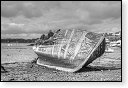 HDR Cimetiere a bateaux B&W scheepskerkhof scheepswrakken scheepswrak urbex quelmer rance bretagne frankrijk kerkhof schip schepen boot boten graffiti strand zwart wit foto